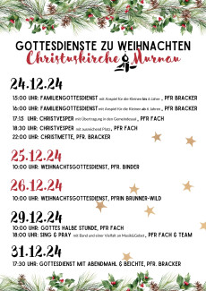 Weihnachtsgottesdienste